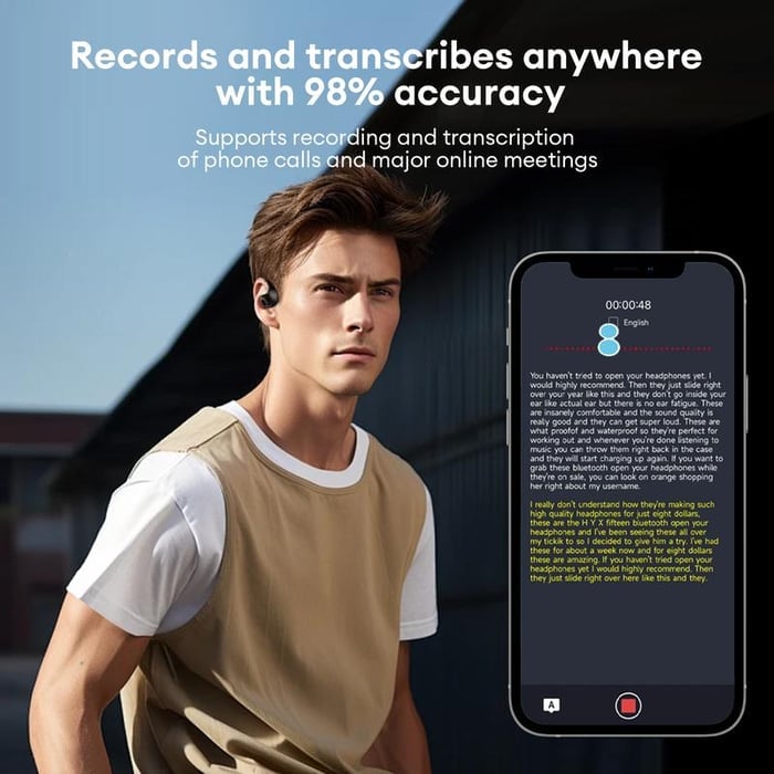 AI Translation T26 Pro MAX Wireless Bluetooth Translation Earbuds