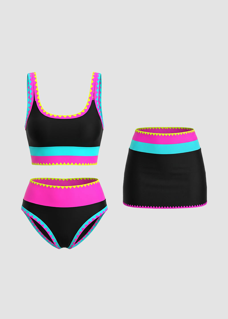 NeonVibe™ - 3PC Bikini Set