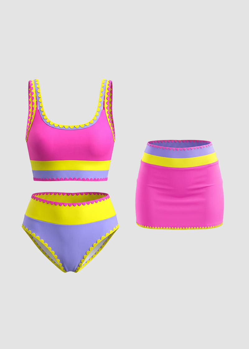 NeonVibe™ - 3PC Bikini Set