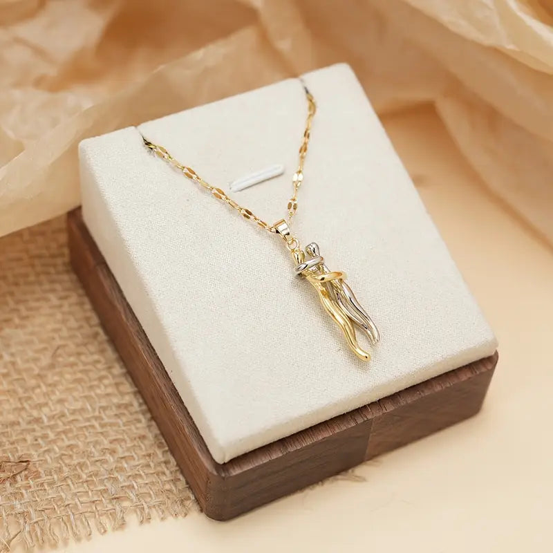 The (VIRAL) Couple Hug Necklace