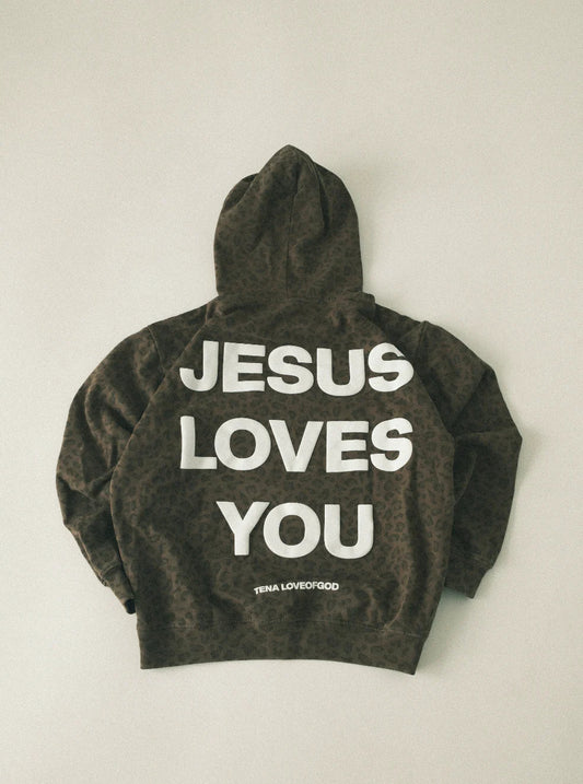 The Camo 'Jesus Loves You' Hoodie