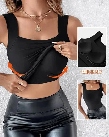 The U Neck Top (Built in Bra!)