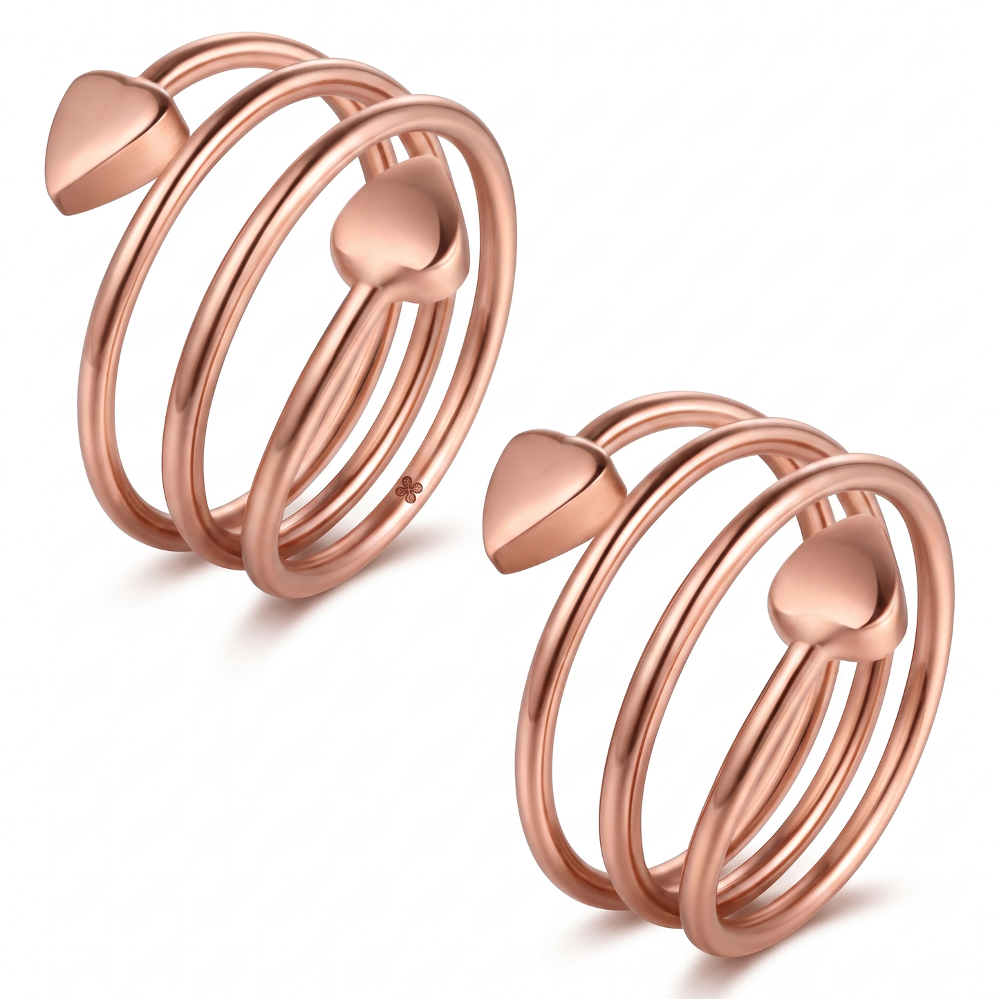 CopperBloom Wrap Ring Duo