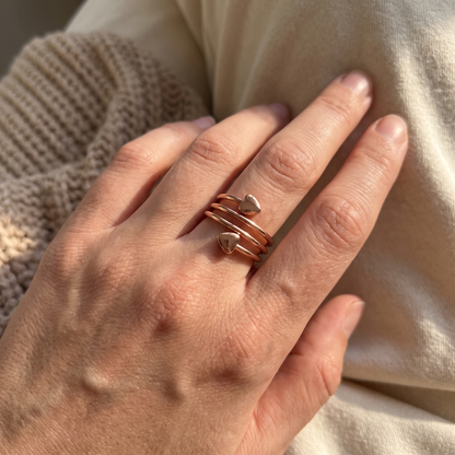 CopperBloom Wrap Ring Duo