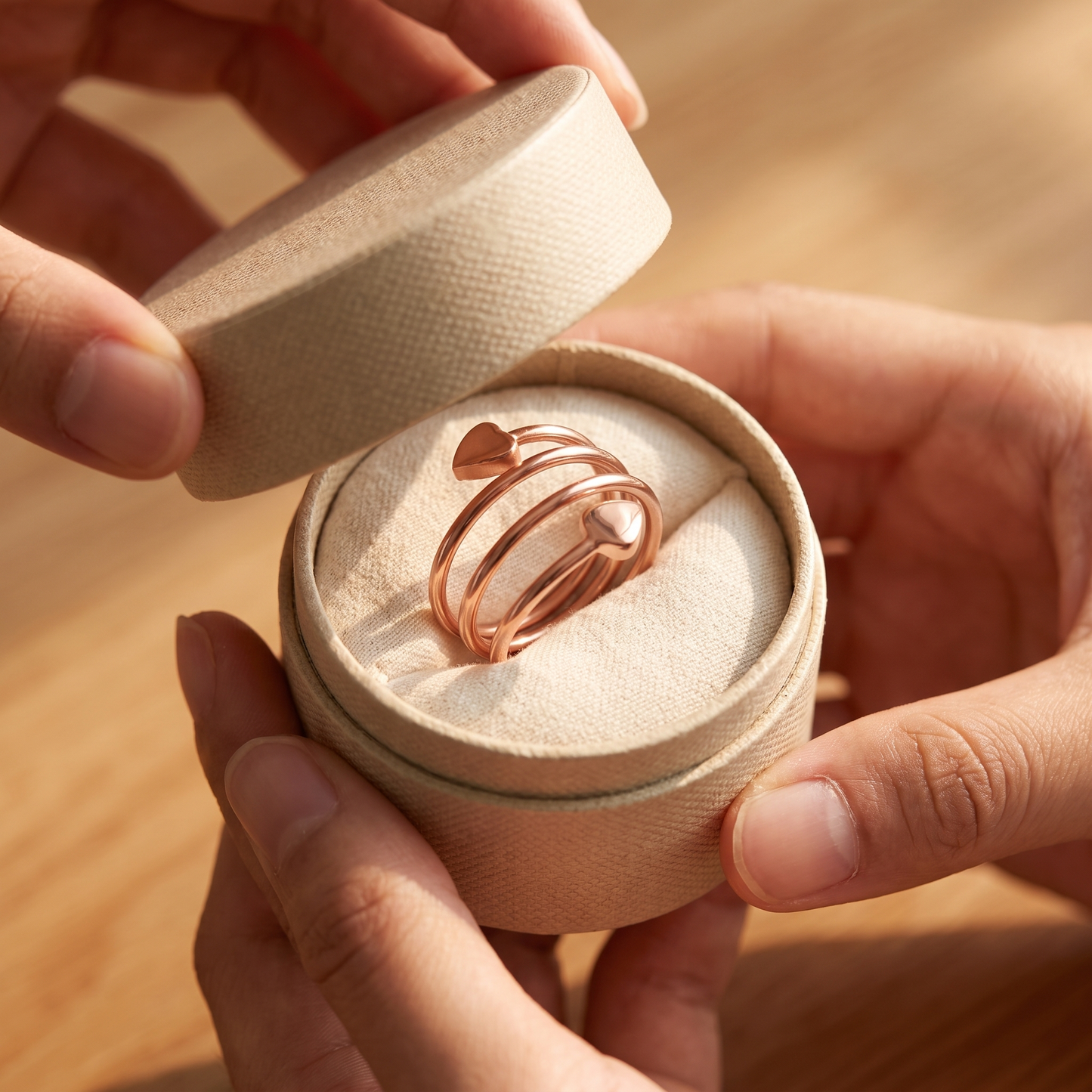 CopperBloom Wrap Ring Duo