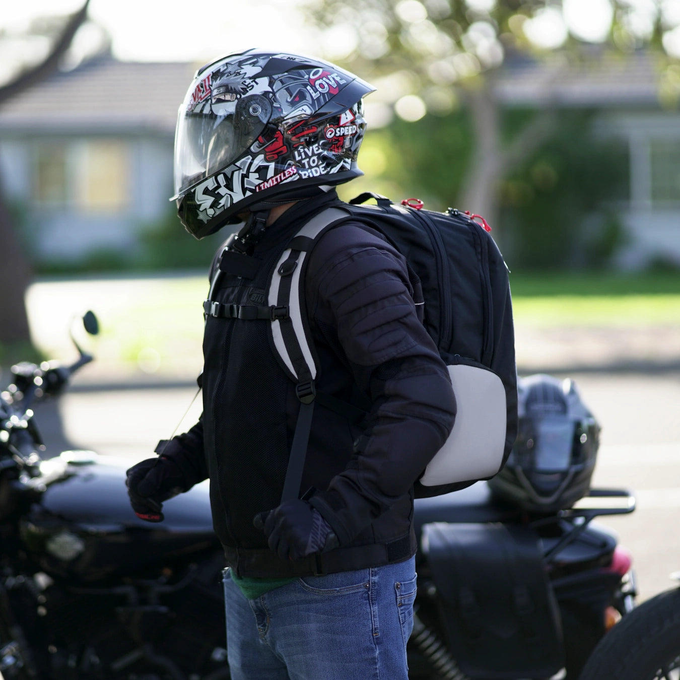 Insanely Reflective Motorcycle Backpack - Glowrider