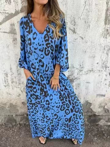 🌸Summer Specials🌸Women's Abstract Pattern Bohe Maxi Dress
