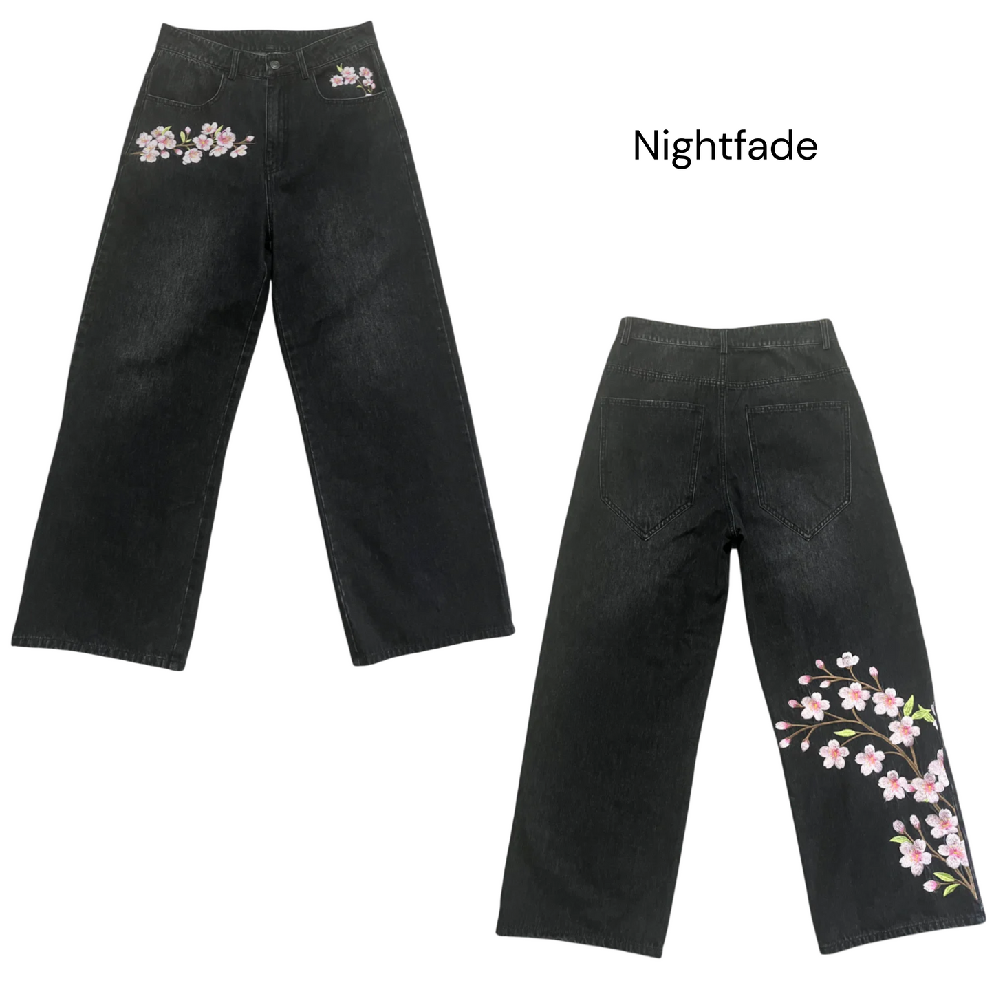 Unisex Sakura Zip Up & Jeans