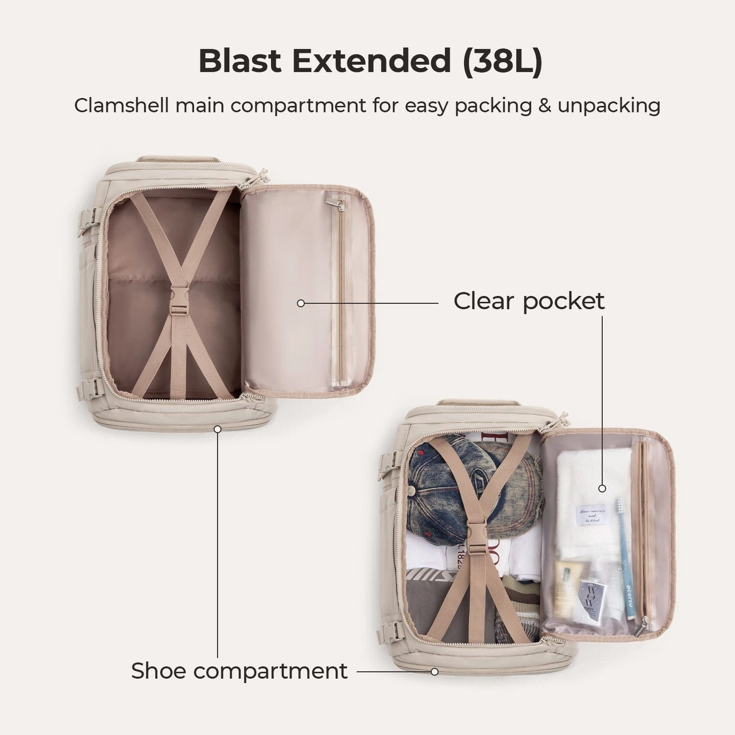 Blast Quick Access Carry On Travel Backpack