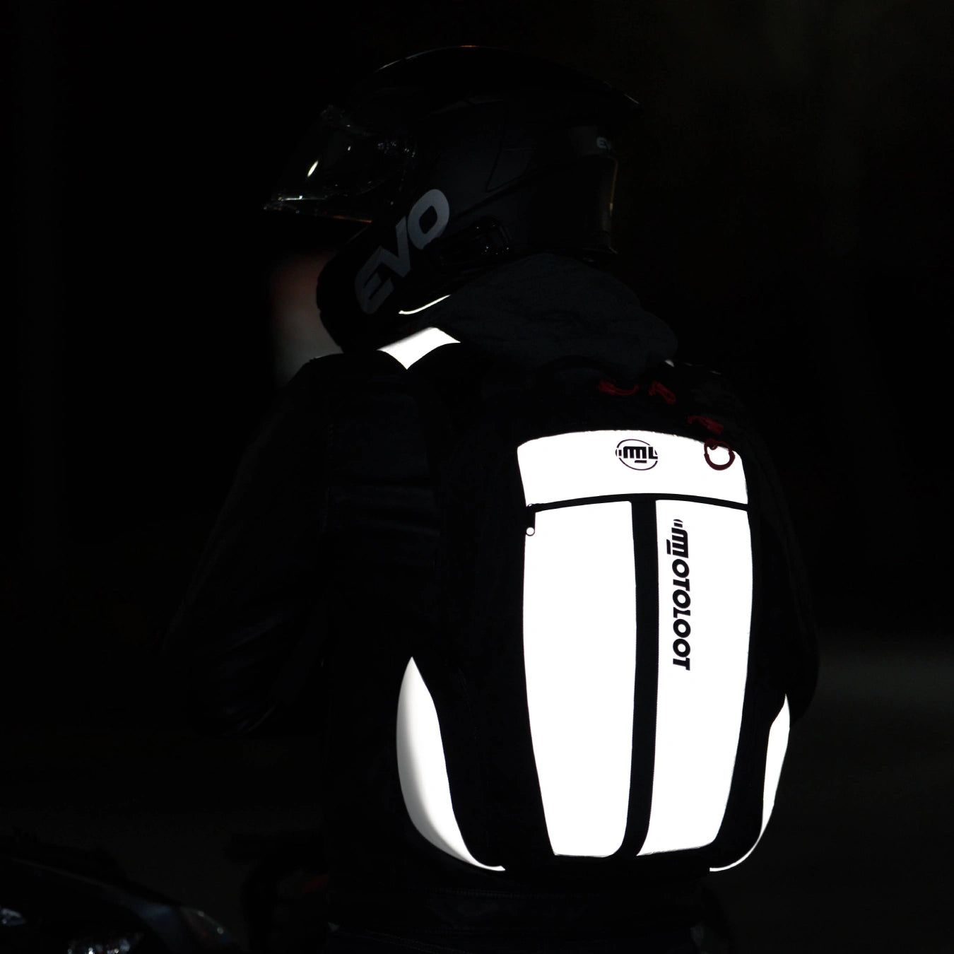 Insanely Reflective Motorcycle Backpack - Glowrider