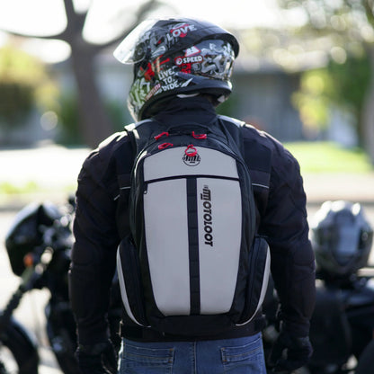 Insanely Reflective Motorcycle Backpack - Glowrider