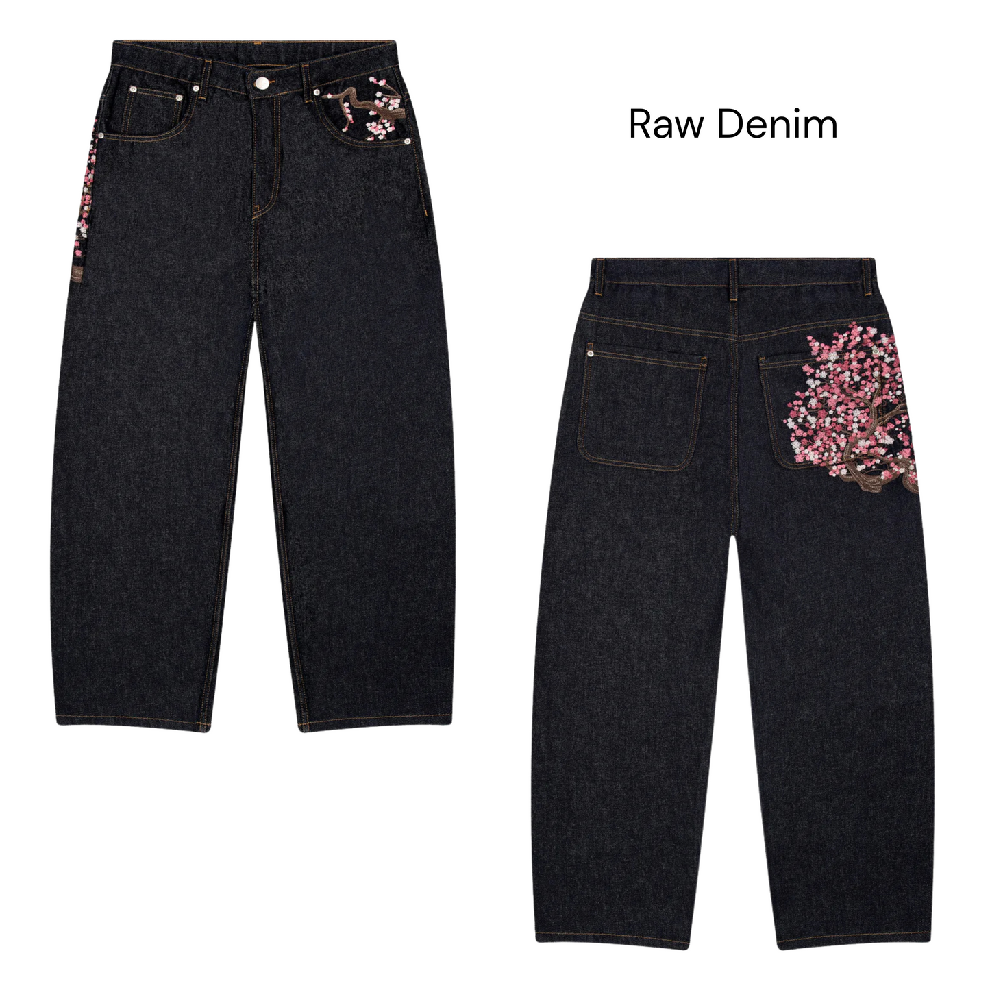 Unisex Sakura Zip Up & Jeans