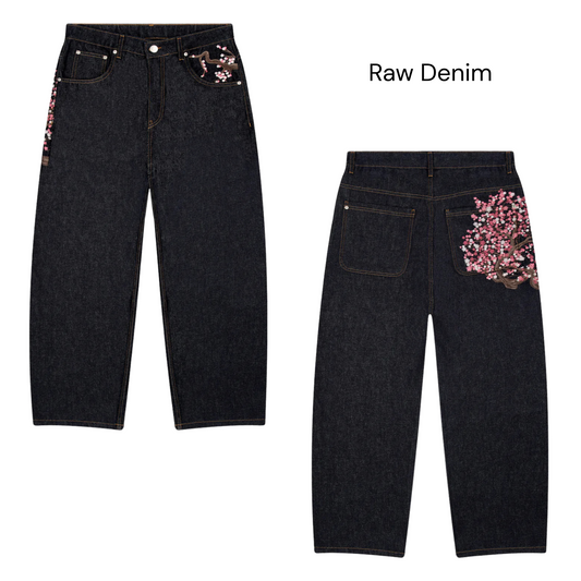 Unisex Sakura Zip Up & Jeans