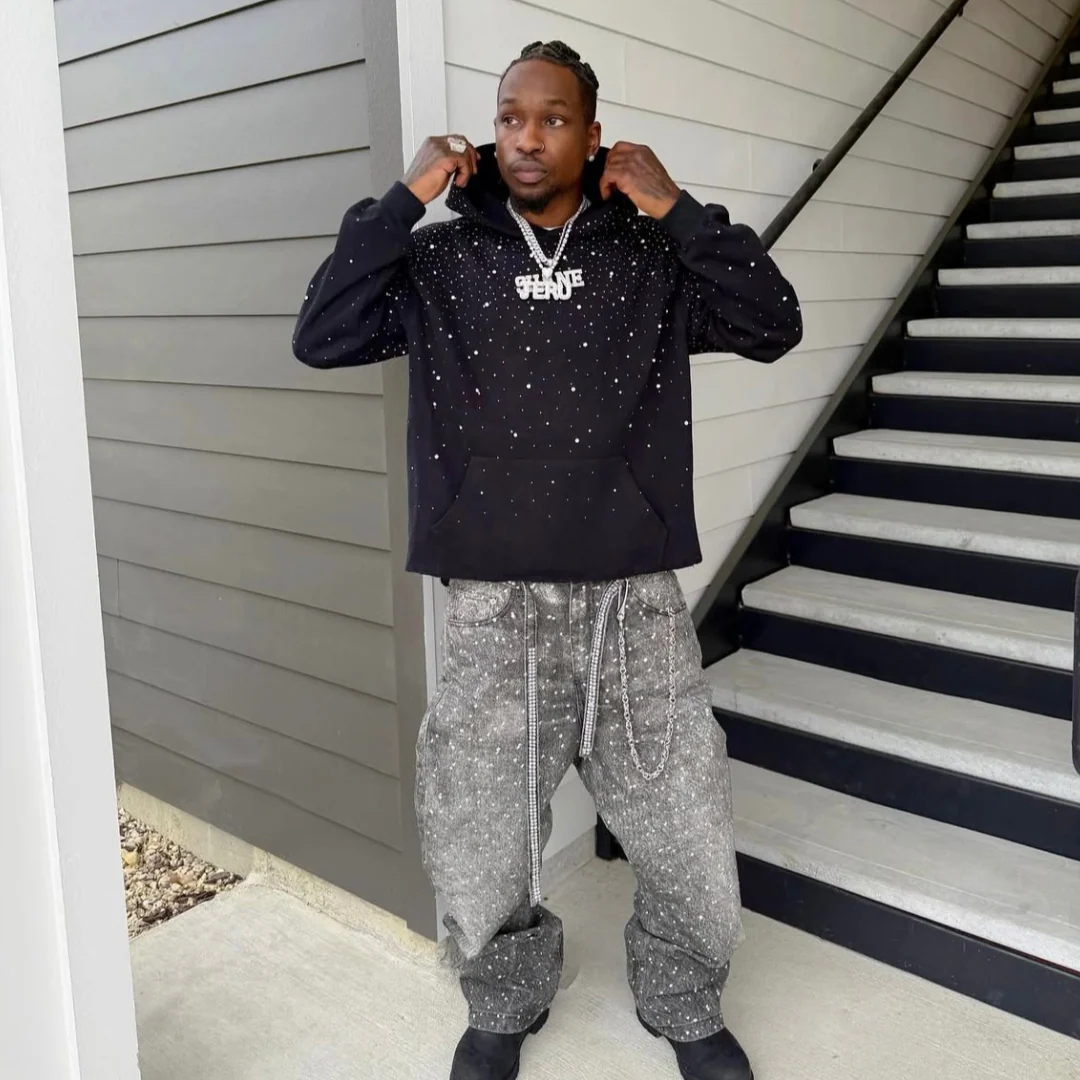 Rhinestone Galaxy Hoodie